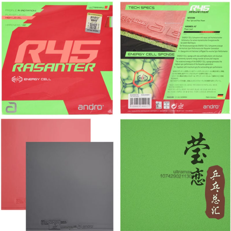 Table Tennis Racket - ยางปิงปอง Andro Rasanter R45 47 50