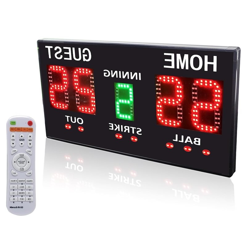 Table Tennis Score - กระดานคะแนนเบสบอลอิเล็กทรอนิกส์ T22C สำหรับการแข่งขัน ใช้บันทึกคะแนนสำหรับบาสเกตบอล, เทเบิลเทนนิส, ปาเป้า
