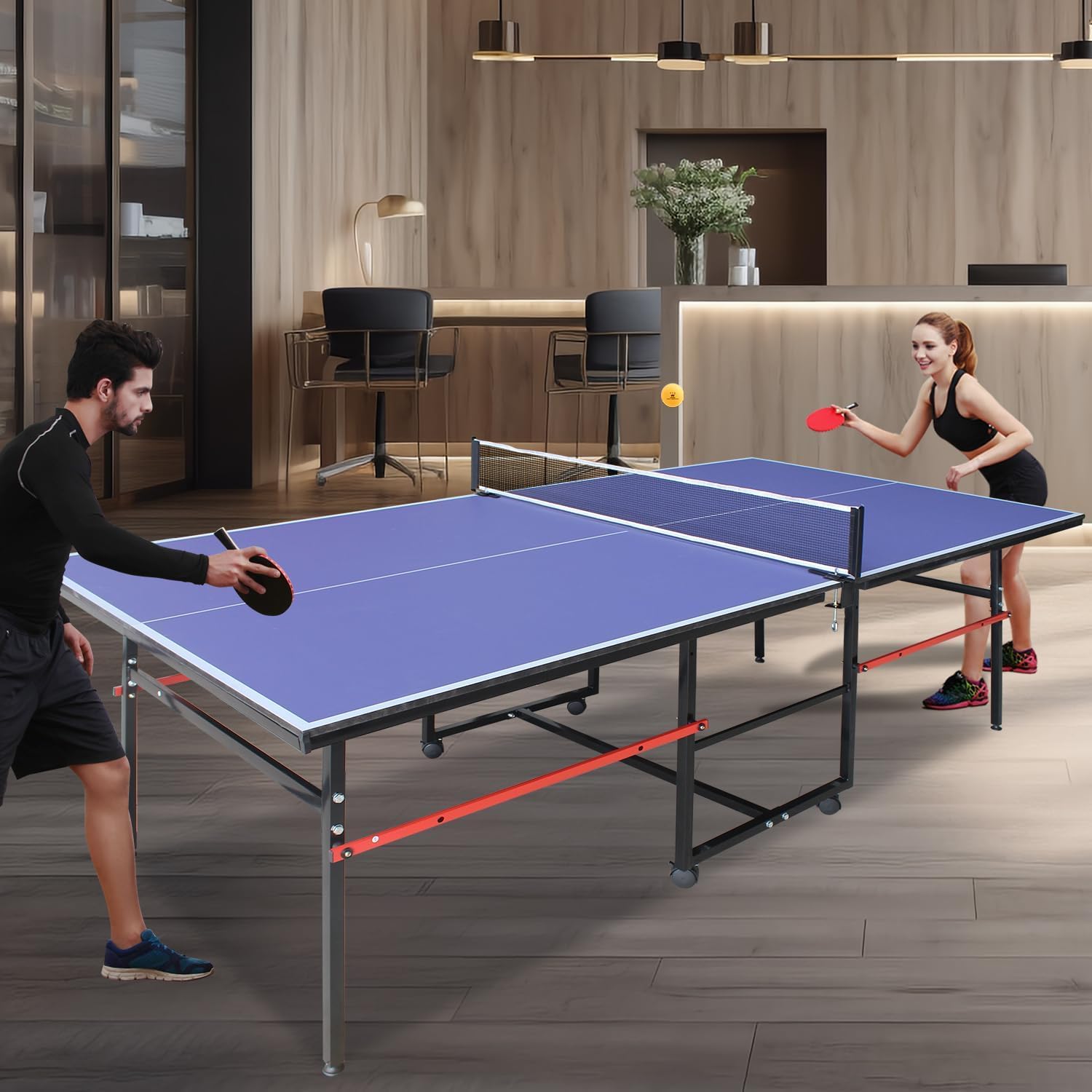 โต๊ะปิงปองแบบพกพาขนาด 8 ฟุต สำ - Table Tennis Video Game บทวิจารณ์และราคา