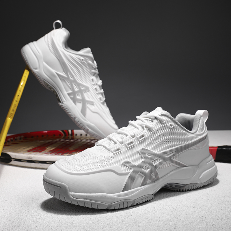 ผู้ชายผู้หญิงรองเท้าแบดมินตันร - Table Tennis Shoes Asics บทวิจารณ์และราคา