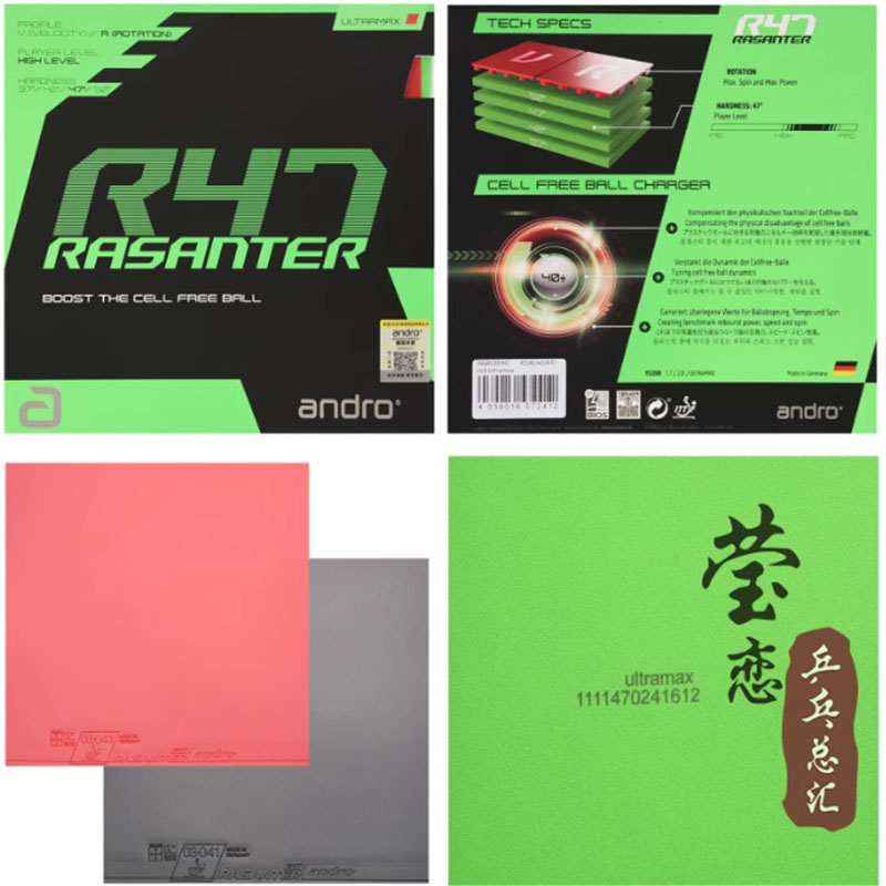 ยางปิงปอง Andro Rasanter R45 4 - Table Tennis Racket บทวิจารณ์และราคา