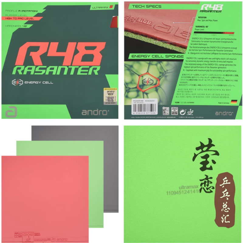 ยางปิงปอง Andro Rasanter R45 4 - Table Tennis Racket บทวิจารณ์และราคา