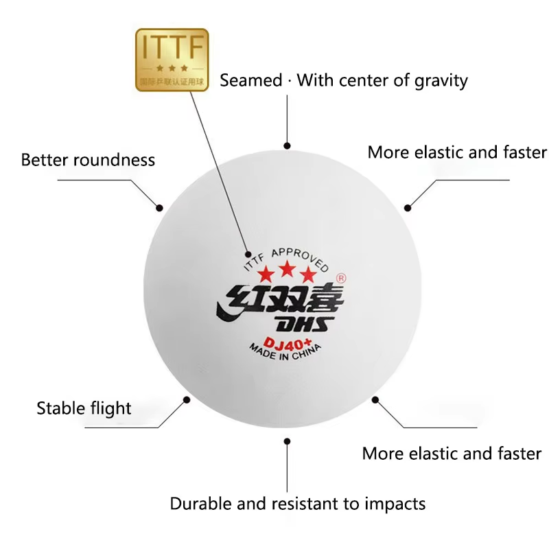 ลูกปิงปอง DHS DJ40+ WTT 3 ดาว  - Donic Table Tennis Ball บทวิจารณ์และราคา